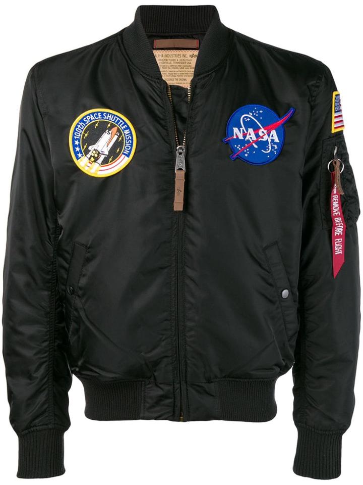 Alpha Industries Ma1 Nasa Bomber Jacket - Black