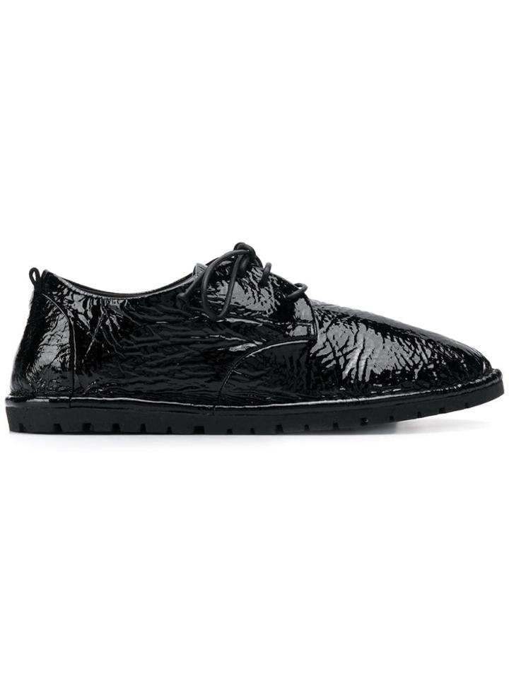 Marsèll Crinkled Sancrispa Oxford Shoes - Black