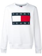 Logo Patch Sweatshirt - Men - Cotton/polyester - Xl, White, Cotton/polyester, Tommy Jeans
