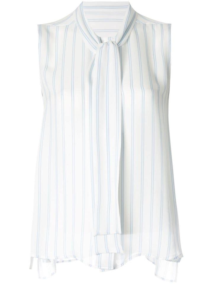 Des Prés Striped Blouse - White