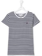 Tommy Hilfiger Junior Teen Striped Star Logo T-shirt - White