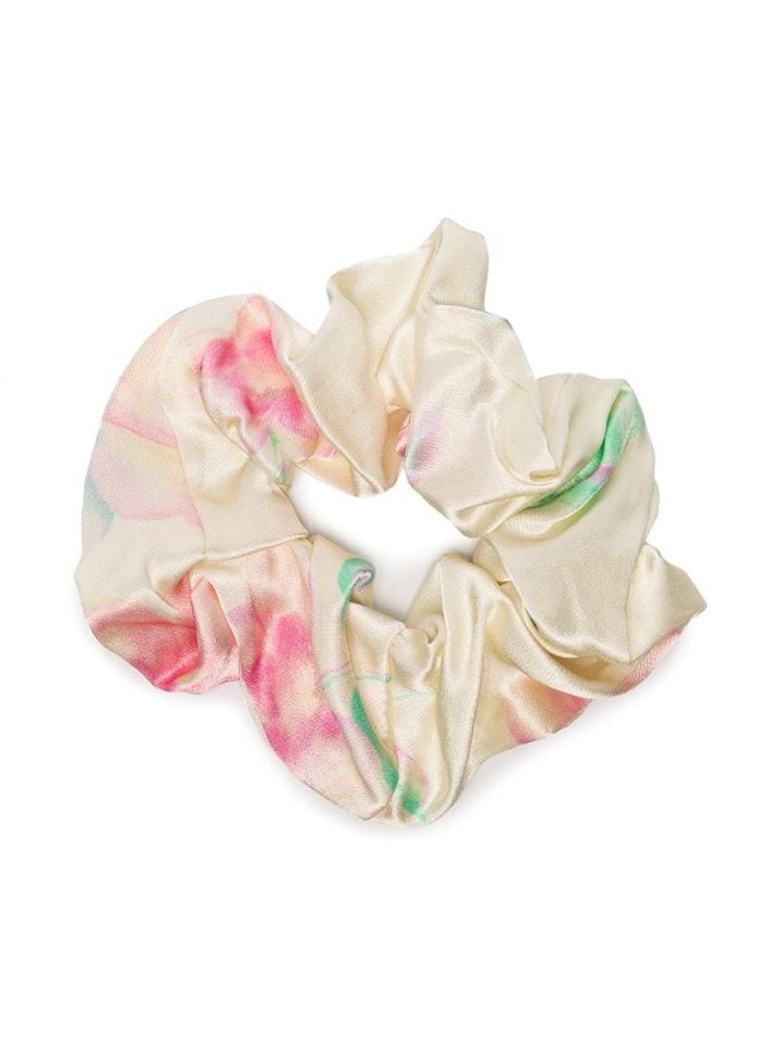Ganni Multiprint Scrunchie - Neutrals