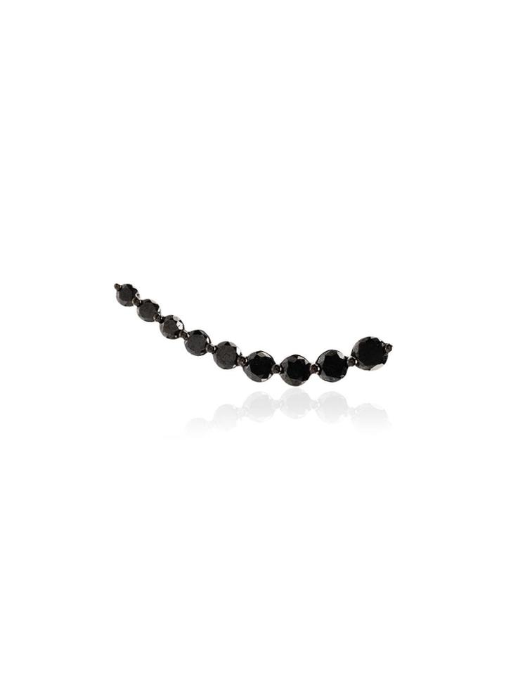 Anita Ko 18kt Black Gold Floating Diamond Earring