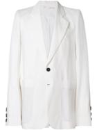 Ann Demeulemeester Single-breasted Blazer - White