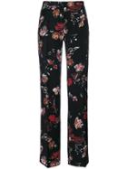 Designers Remix White Trim Velvet Trousers - Black
