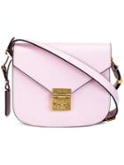 Mcm Small Patricia Shoulder Bag, Women's, Pink/purple, Leather