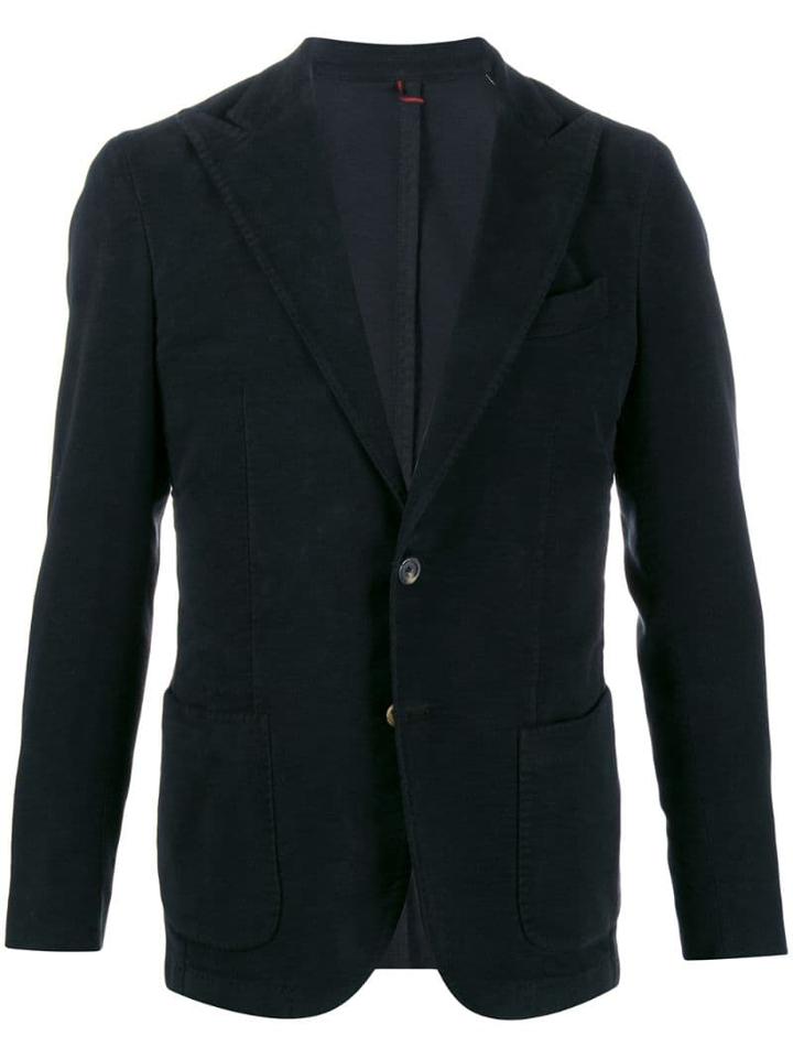 Dell'oglio Textured Blazer - Black