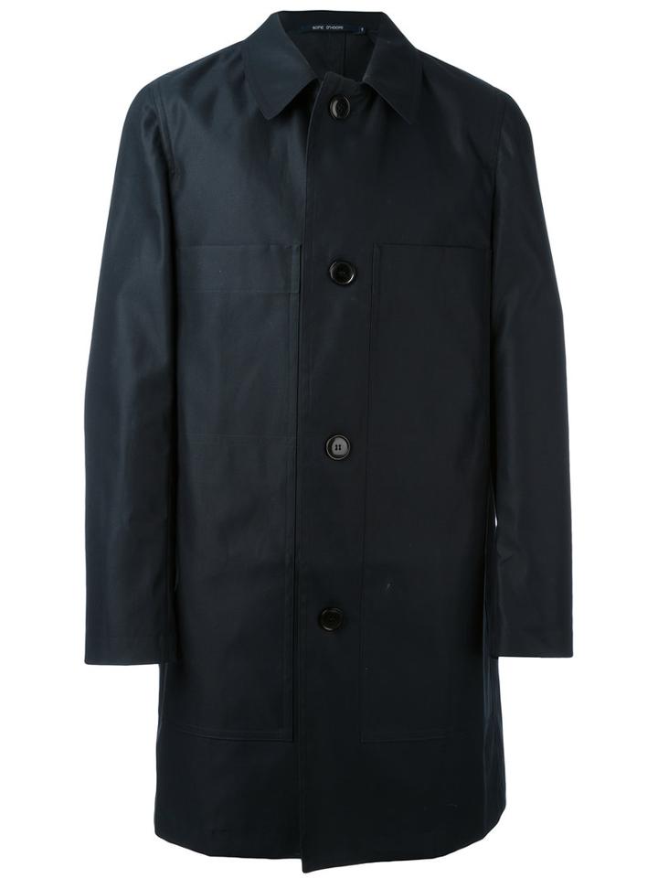 Sofie D'hoore - Button-down Coat - Men - Cotton - 50, Blue, Cotton