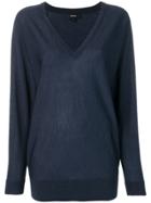 Theory Navy Knitted Jumper - Blue