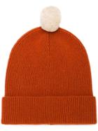 Universal Works Ribbed Pom Pom Beanie - Yellow & Orange