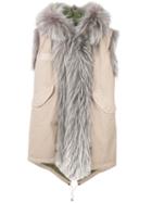 Mr & Mrs Italy - Sleeveless Parka - Women - Cotton/polyester/polypropylene - Xs, Nude/neutrals, Cotton/polyester/polypropylene