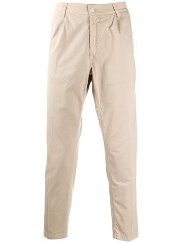 Haikure Cropped Trousers - Neutrals