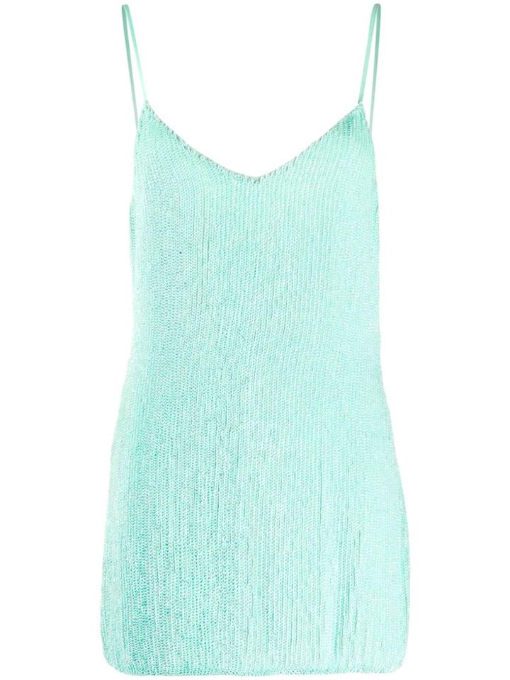 Retrofete Sequined Mini Dress - Green