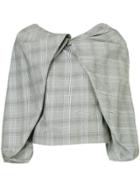 Bianca Spender Persephone Prince Of Wales Check Top - Grey