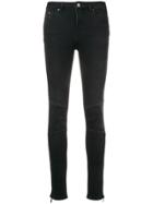 Karl Lagerfeld Side Zip Skinny Jeans - Black