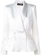 Styland Double-breasted Blazer - White