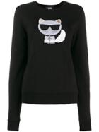 Karl Lagerfeld Ikonik Choupette Sweater - Black