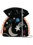 Les Petits Joueurs Galaxy Glitter Pouch - Black