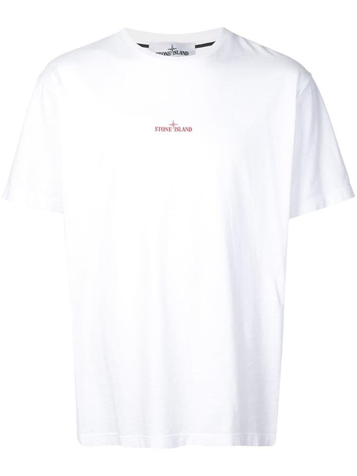 Stone Island Logo Crewneck T-shirt - White