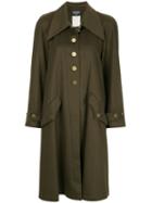 Chanel Pre-owned Cashmere Midi Coat - Green