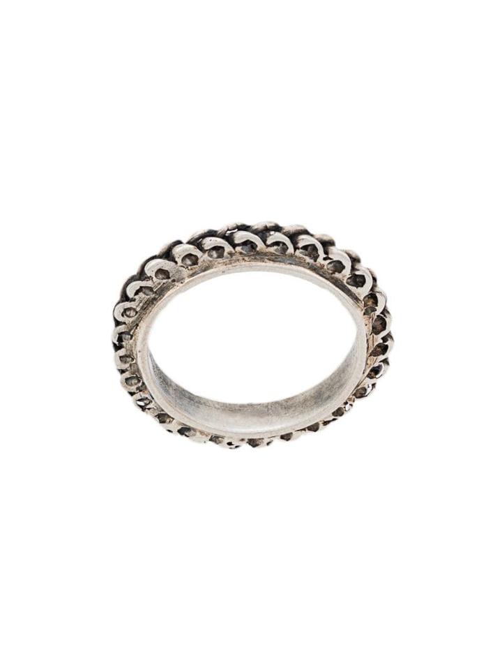 Ugo Cacciatori Vintage Style Ring - Silver