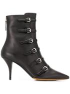 Tabitha Simmons Dash Buckled Ankle Boots - Black