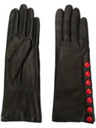 Agnelle Gloves With Contrast Poppers - Black