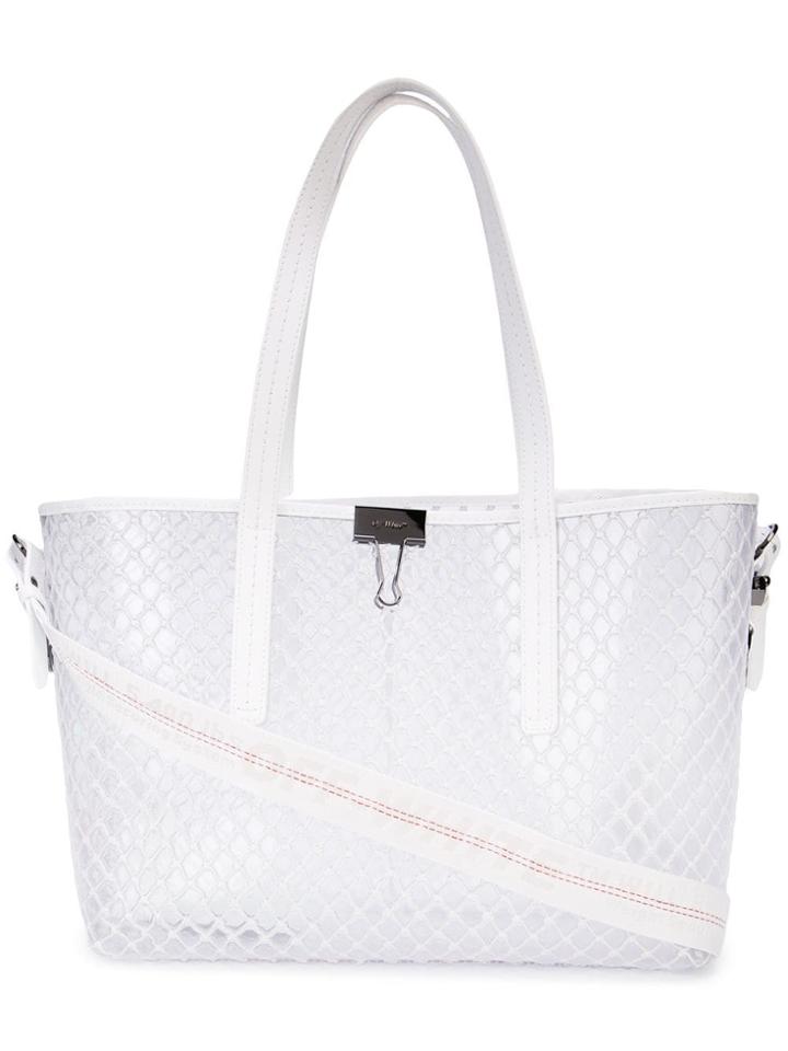Off-white Transparent Mesh Tote