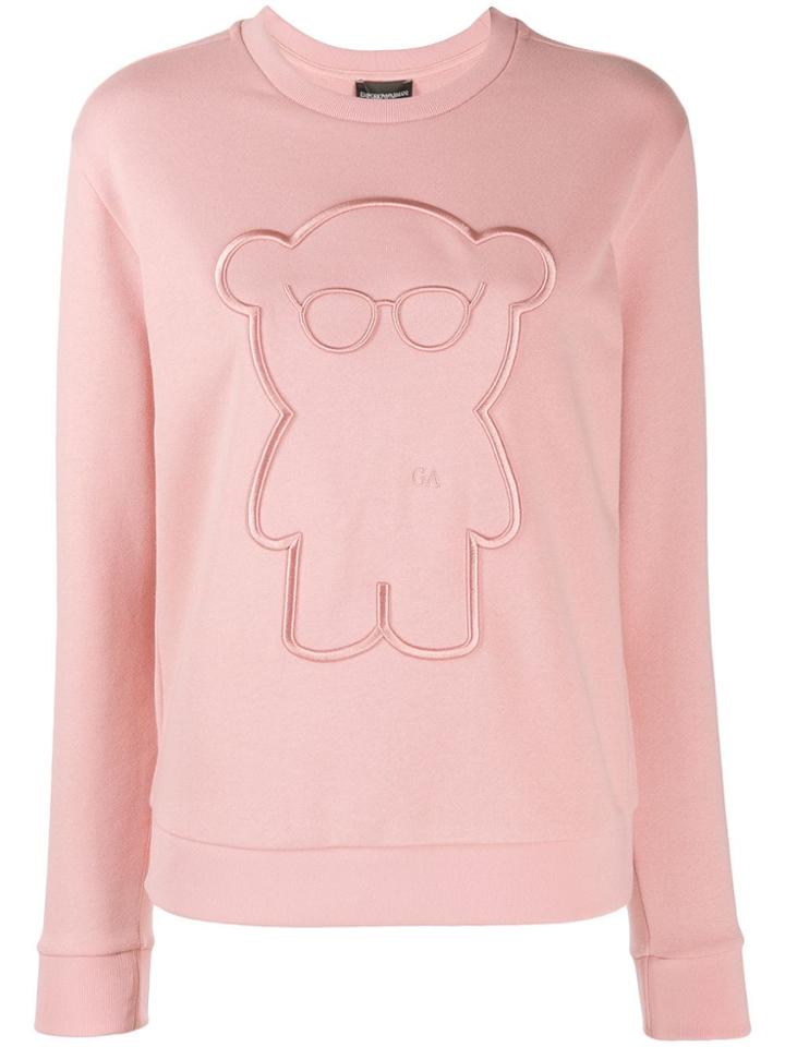 Emporio Armani Embroidered Sweatshirt - Pink
