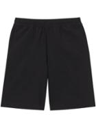 Burberry Logo Print Stretch Nylon Shorts - Black