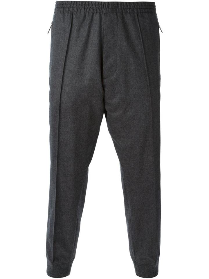 Dsquared2 Drop Crotch Trousers, Men's, Size: 48, Grey, Spandex/elastane/virgin Wool/viscose/polyester