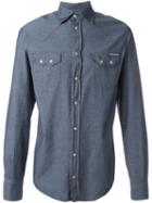 Dolce & Gabbana Denim Shirt, Men's, Size: 41, Blue, Cotton