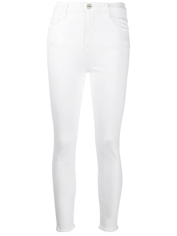 Frame Skinny Jeans - White
