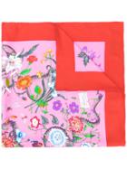 Gucci Floral Snake Print Scarf - Multicolour