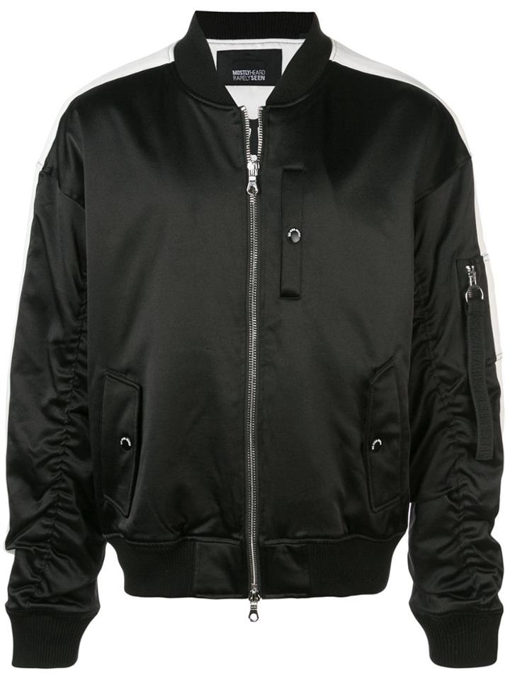 Mostly Heard Rarely Seen Track Ma-1 Jacket - Black