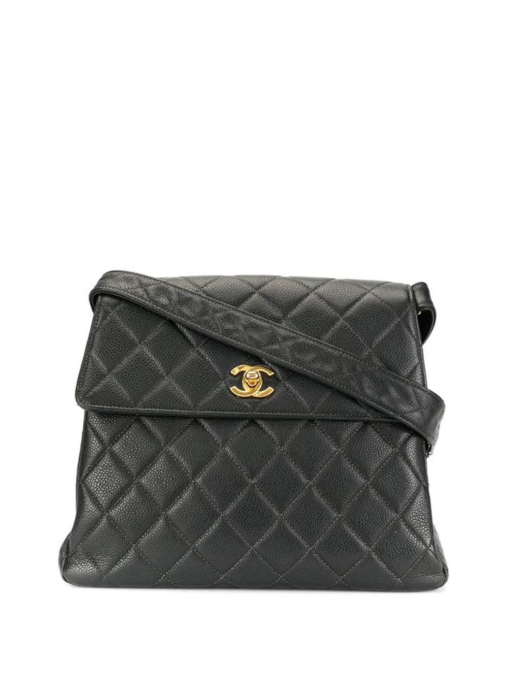 Chanel Vintage Cc Shoulder Bag - Black