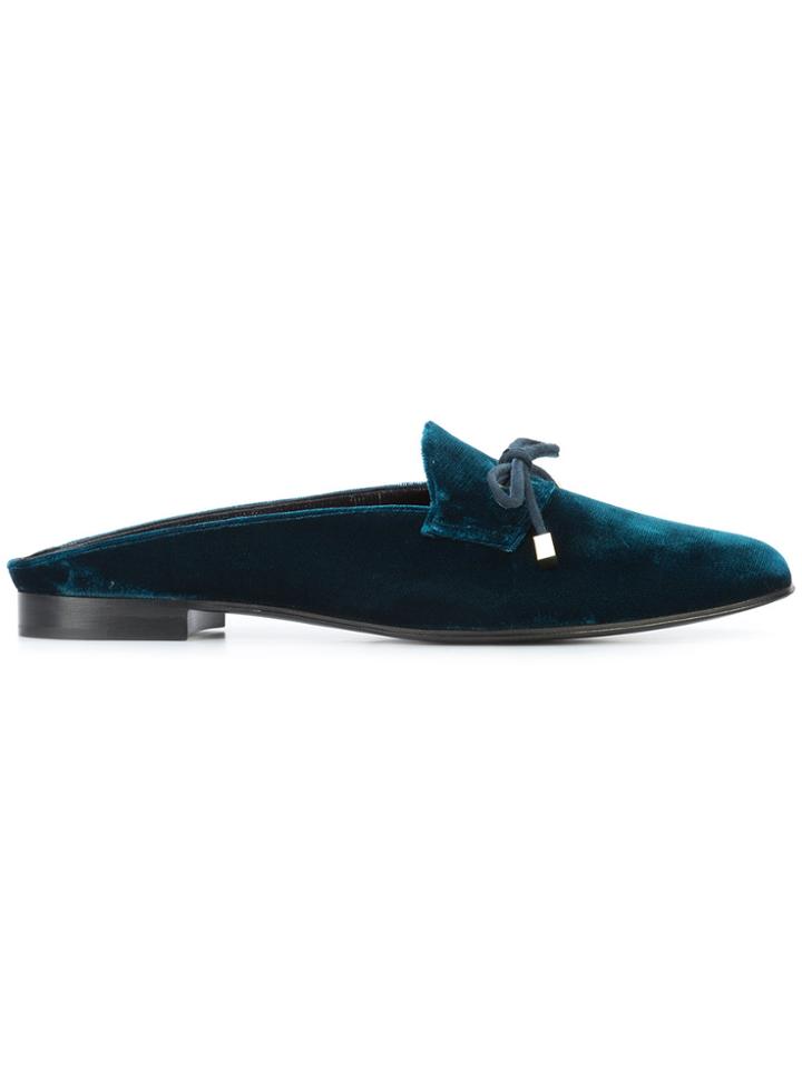 Pierre Hardy Front Bow Mules - Blue