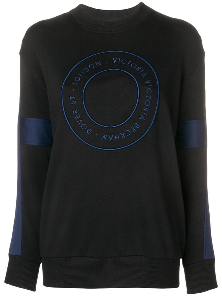 Victoria Victoria Beckham Logo Target Sweatshirt - Black