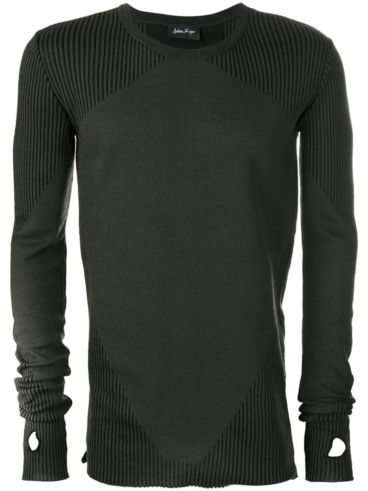 Andrea Ya'aqov Ribbed Detail Top - Green