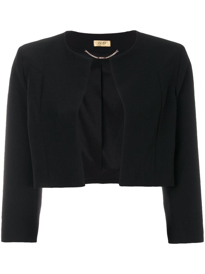 Liu Jo Cropped Tailored Jacket - Black