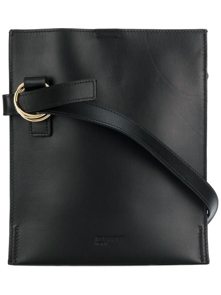 Jil Sander Navy Adjustable Shoulder Strap Bag - Black