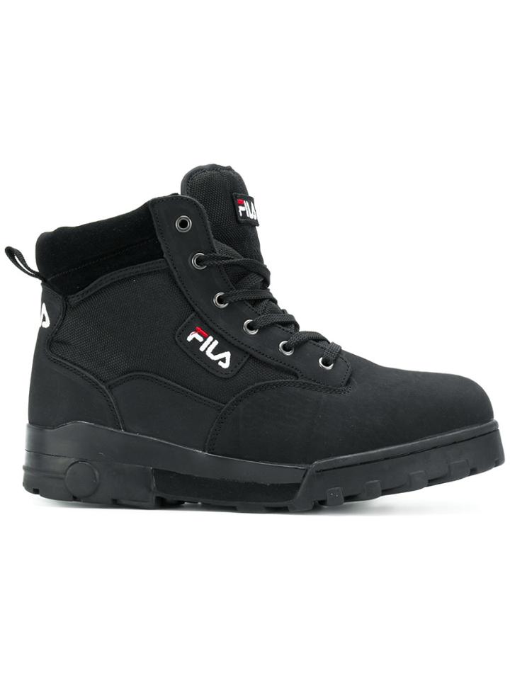Fila Grunge Mid-top Sneakers - Black