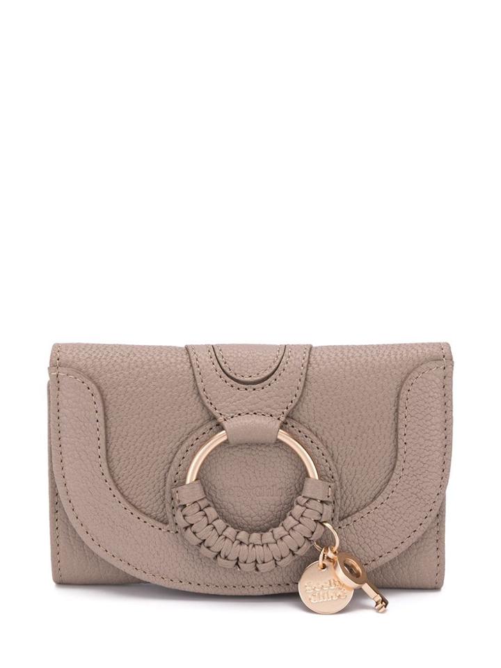 See By Chloé Stitched Layered Wallet - Grey