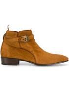 Lidfort Buckled Ankle Boots - Brown