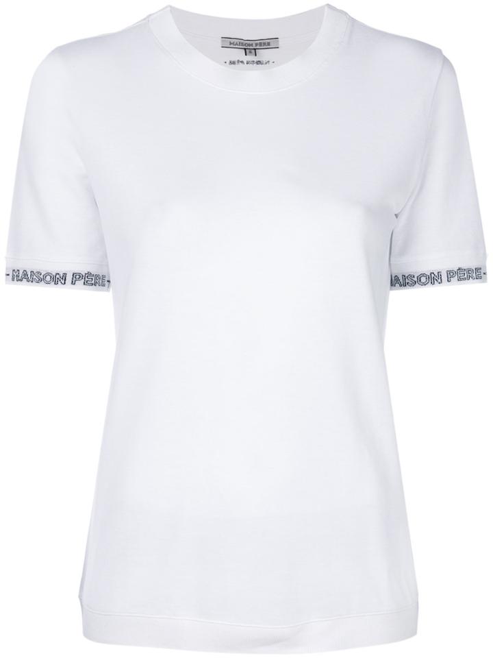 Maison Père Short Sleeve T-shirt - White