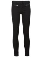 Veronica Beard Zipped Pocket Skinny Jeans, Women's, Size: 2, Black, Cotton/polyester/spandex/elastane