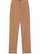 Burberry Cotton Linen Tailored Trousers - Brown