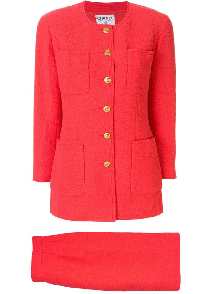 Chanel Pre-owned 1993's Setup Suit Jacket Skirt - Pink