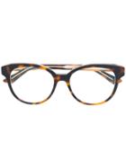 Dior Eyewear - Round-frame Glasses - Women - Acetate - 52, Brown, Acetate