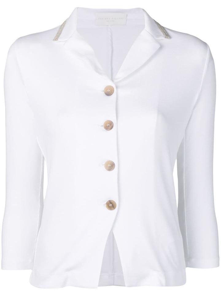 Fabiana Filippi Fitted Jacket - White
